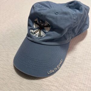 Life Is Good Navy Cap with Inspirational Text‎